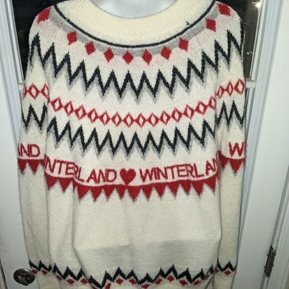 H&M Wool Blend Winterland Crewneck Sweater - Picture 6 of 8